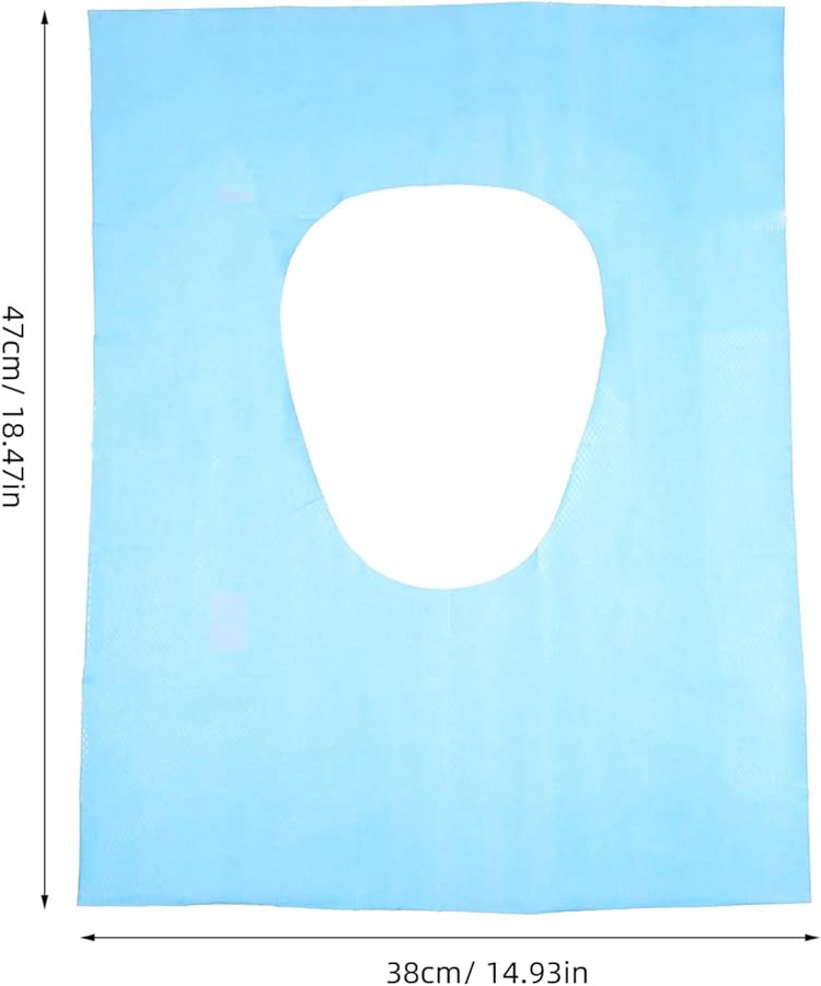 كابيلوك 18 قطعة أغطية مقاعد المرحاض القابلة للتخلص منها، حصائر سفر محمولة واقية للاستخدام المنزلي والهواء الطلق - Image 2